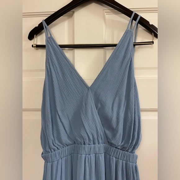 LULU’S Lost in Paradise Slate Blue Maxi Dress Size Medium NWT - Picture 7 of 13